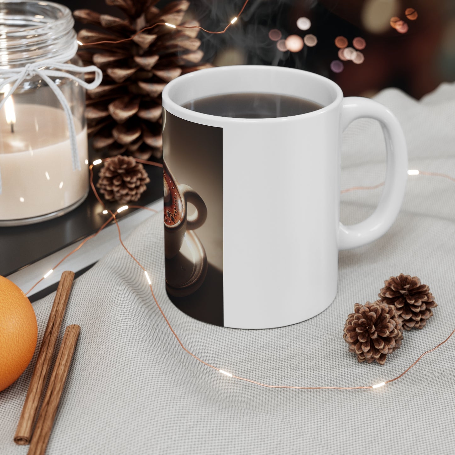 White Ceramic Mug, 11oz