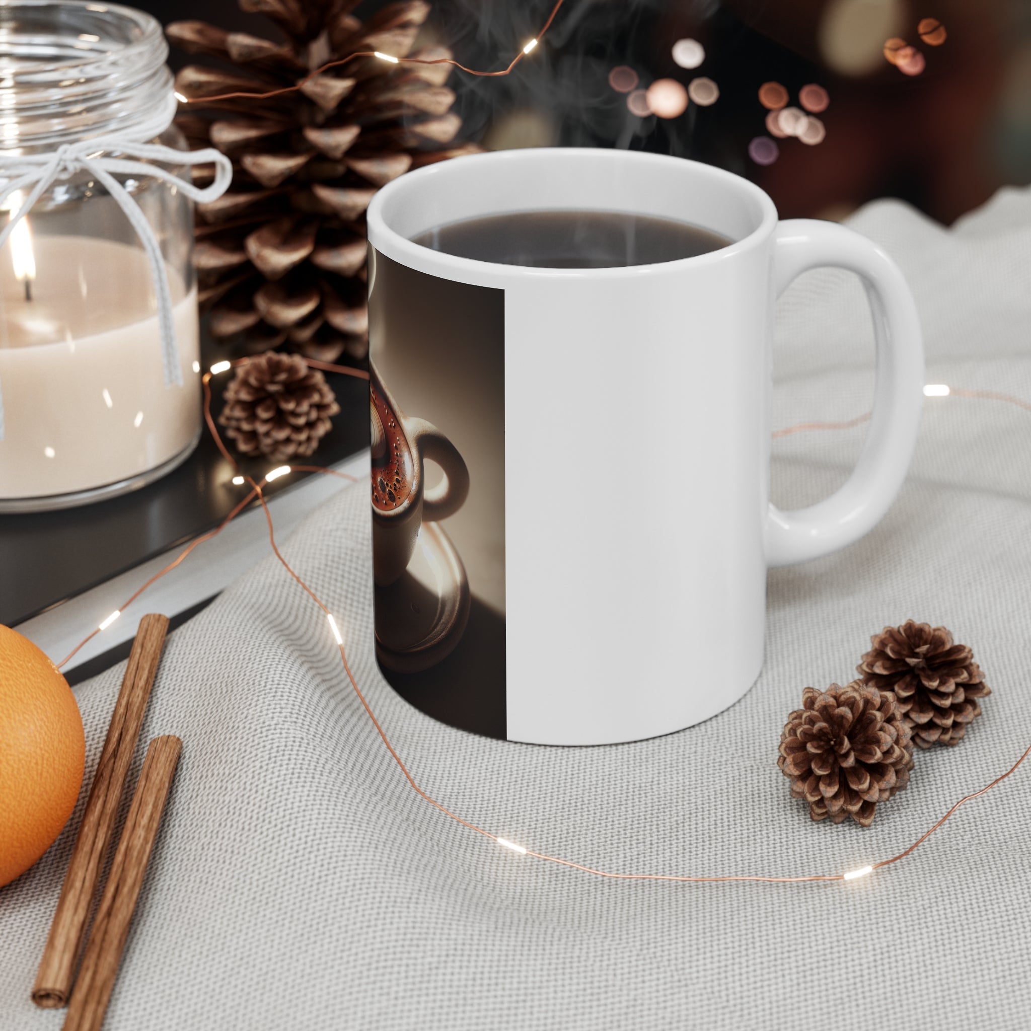 White Ceramic Mug, 11oz