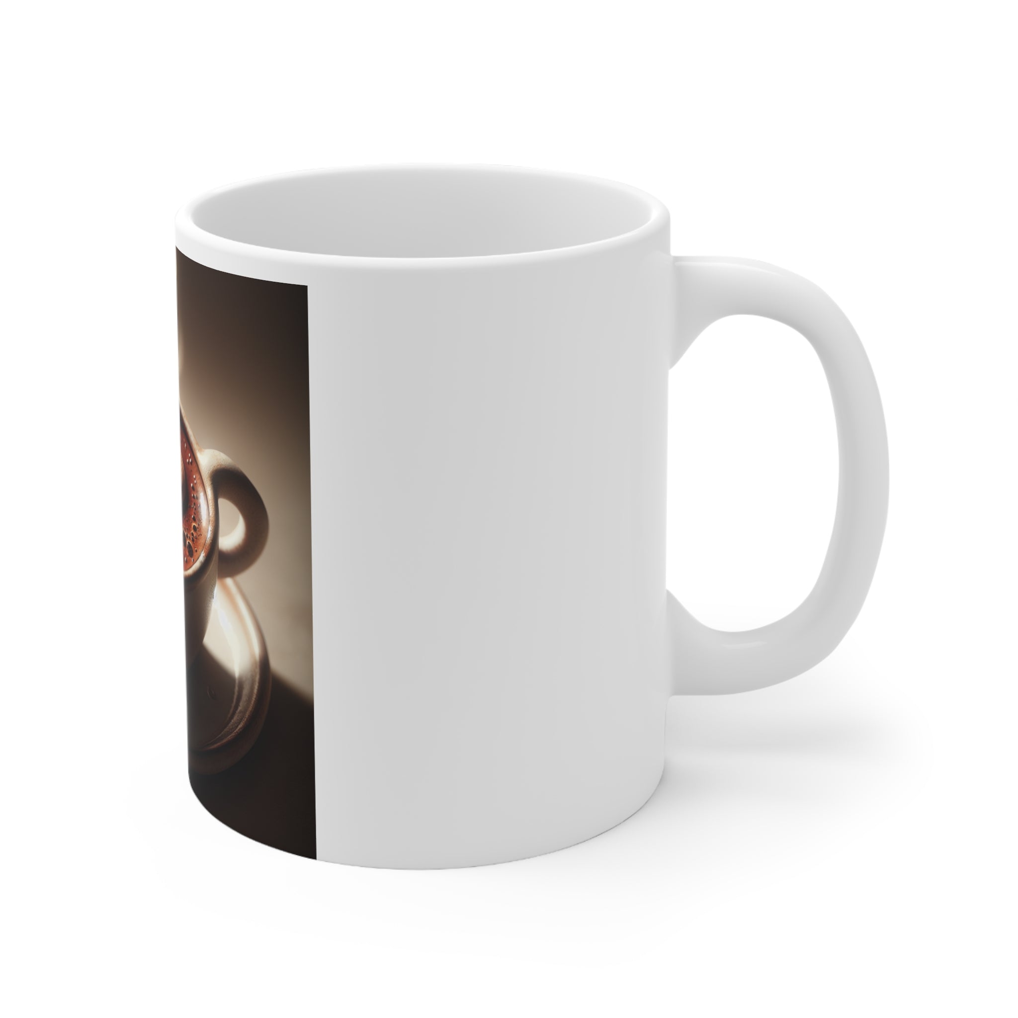White Ceramic Mug, 11oz