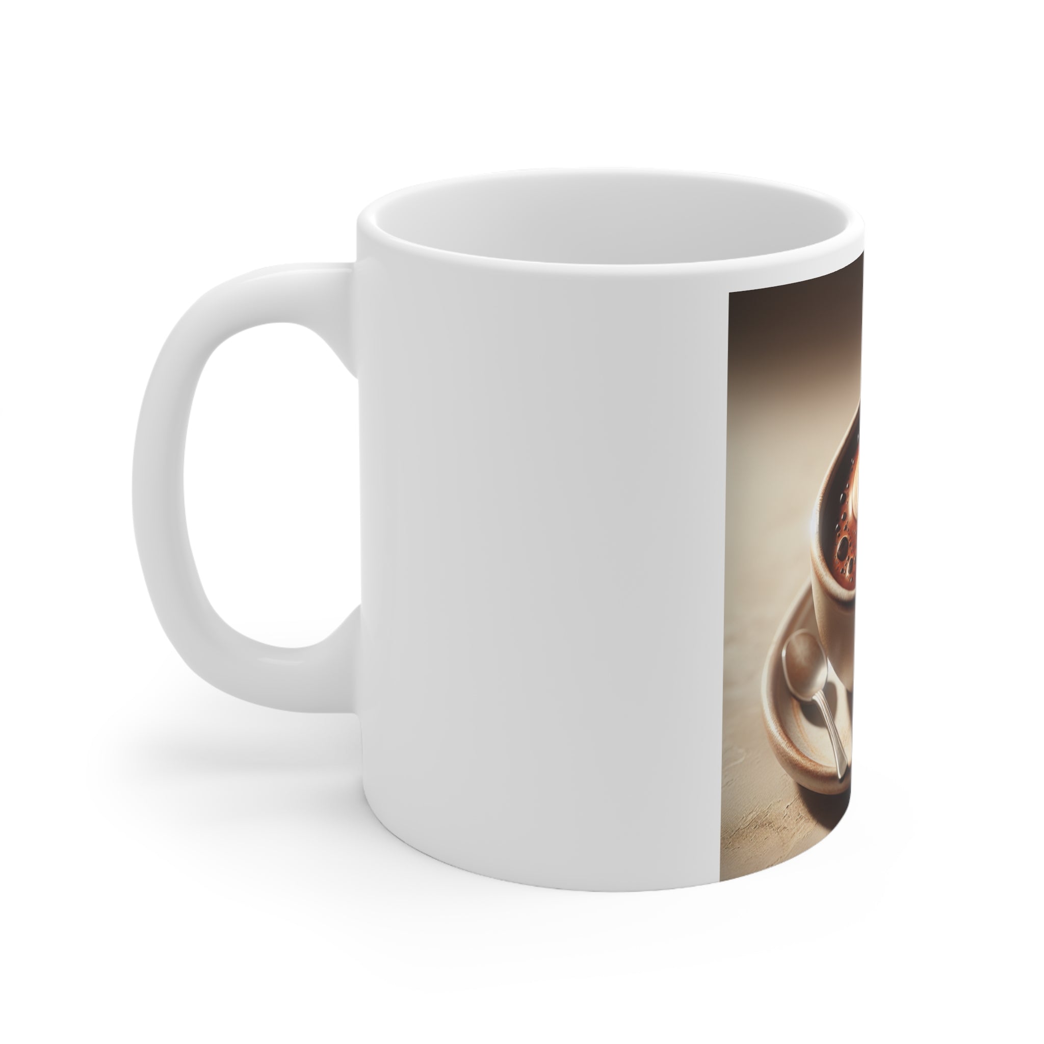 White Ceramic Mug, 11oz
